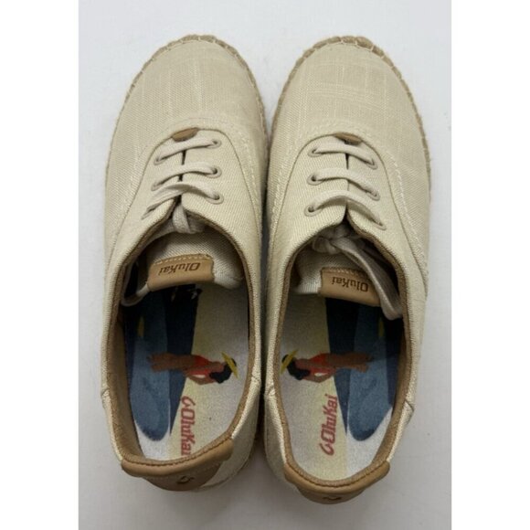 Olukai Kaula Pa\'a Li Tapa Espadrille Womens Comfort Casual Shoes 20463-2020 Sz 9 main image 2